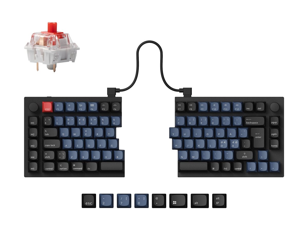 Keychron Q11 Tastatur Mekanisk Sydvendt RGB LED Kablet Nordisk billede