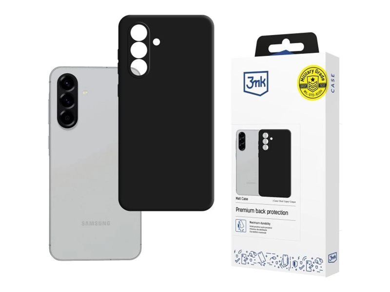 3mk Matt Case Beskyttelsescover Sort Samsung Galaxy A36, A56