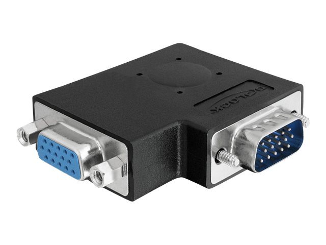 Delock Adapter VGA male / female 90° angled VGA-adapter