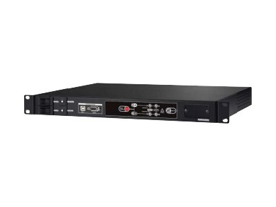 PowerWalker ATS - Redundant switch (rackversion) - AC 220/230/240 V - RS-232, USB - output-stikforbindelser: 9 - 1U - 19 - sort