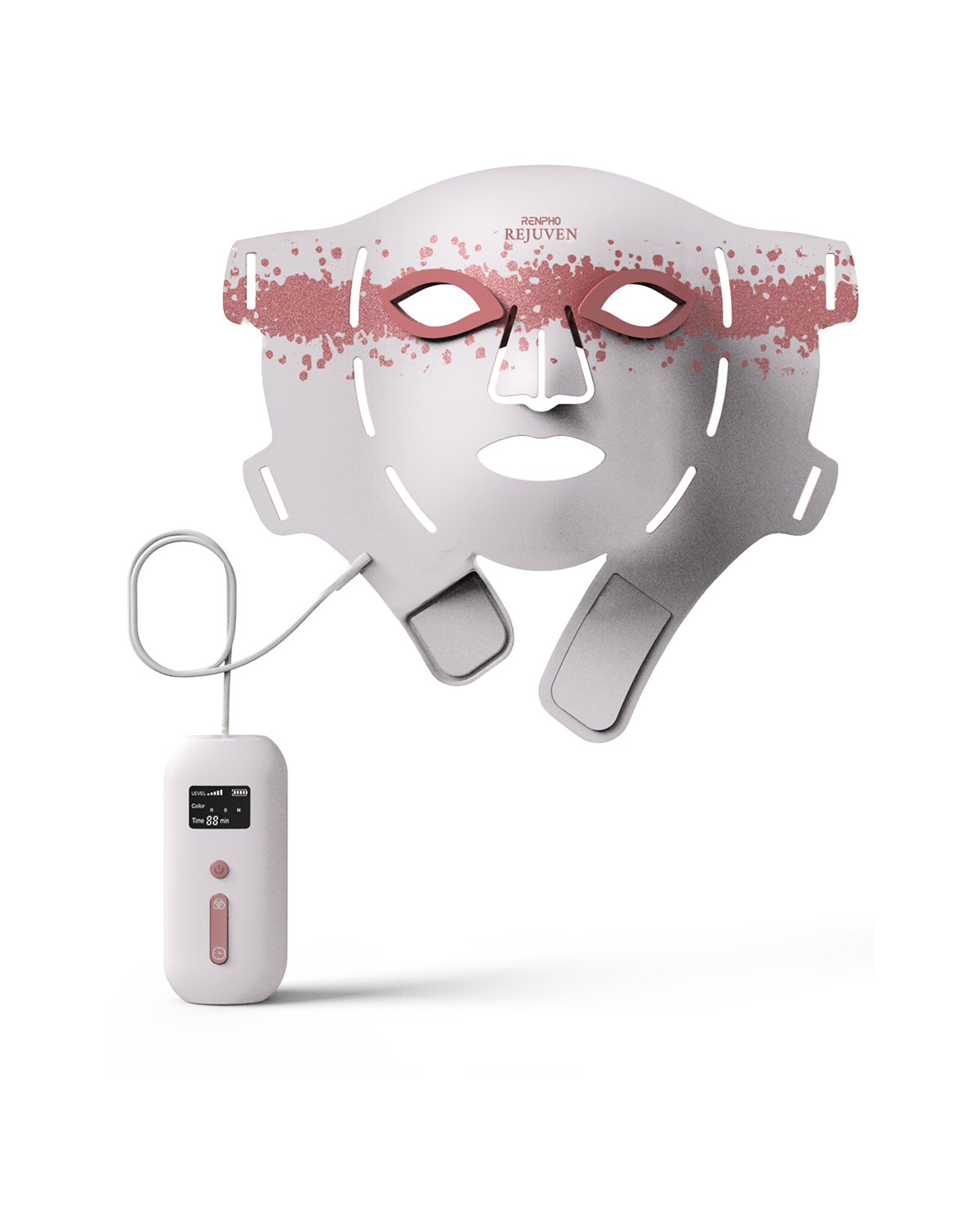 Renpho Artemis Blush E100B-1 hudpleje apparat Lysbehandling af bud Hvid, Lyserød