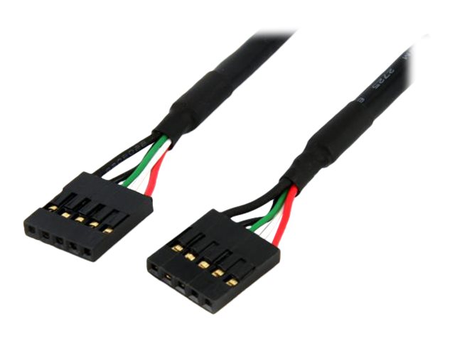 StarTech.com 5 Pin USB 2.0 Header - 18 in USB IDC Motherboard Header Cable - F/F (USBINT5PIN) USB-kabel 45.7cm Sort