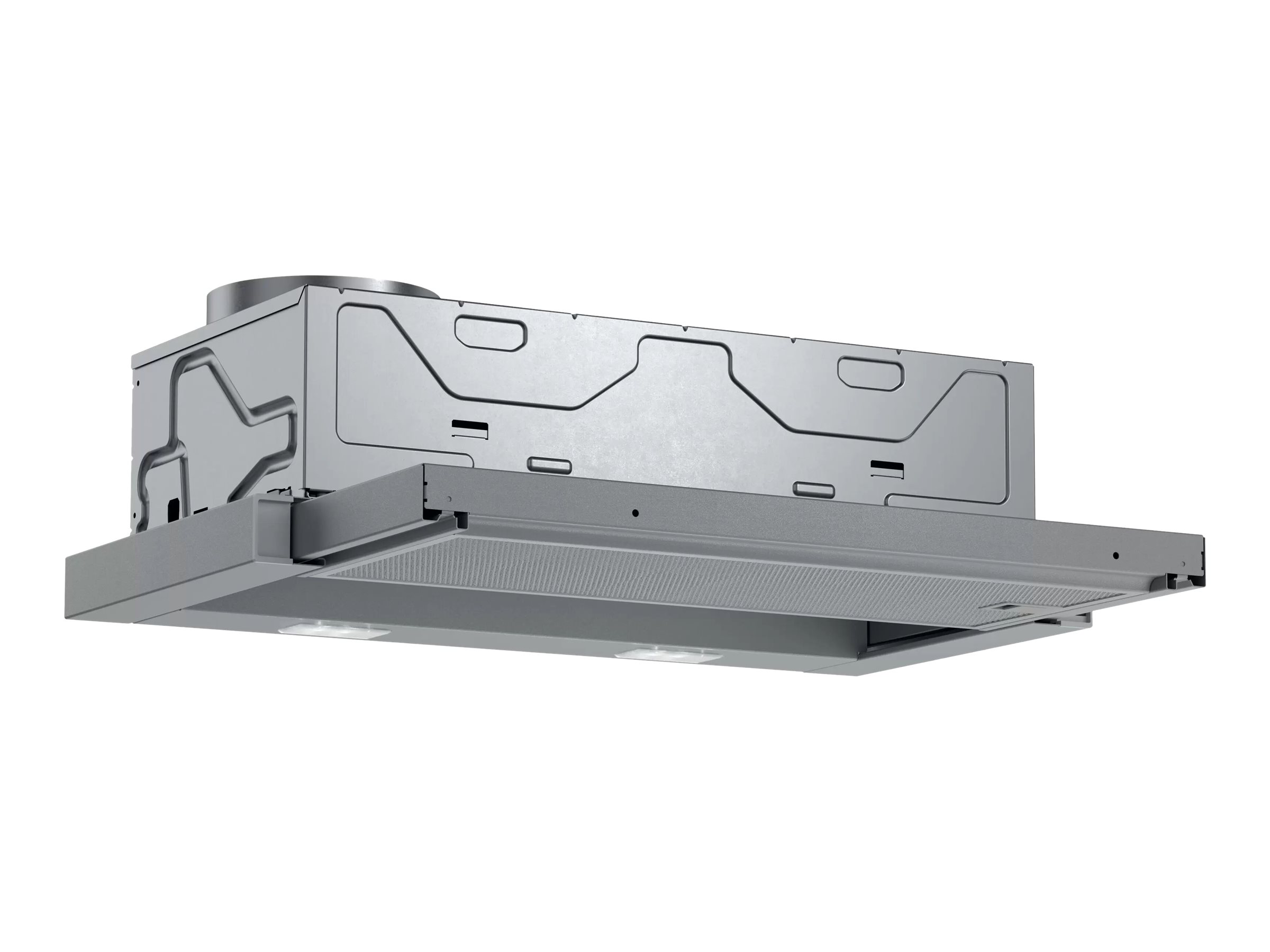 Bosch Serie | 2 DFL063W56 - Hætte - teleskopisk - Niche - bredde: 52.6 cm - dybde: 29 cm - udtrækning og recirkulation (-) - med intern motor - metal