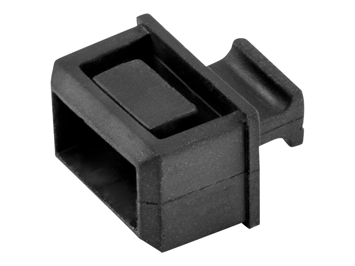 Startech 10 Pack SFP Dust Cover for Open SFP/SFP+ Slot, SFP Plug, Fiber Optic Dust Caps, SFP Port Anti-Dust Cover, Network Switch Port Protector, Durable TPE Material with Pull Tab - SFP Port Dust Covers (SFPCAP10) - Støvdække - sort (pakke med 10)