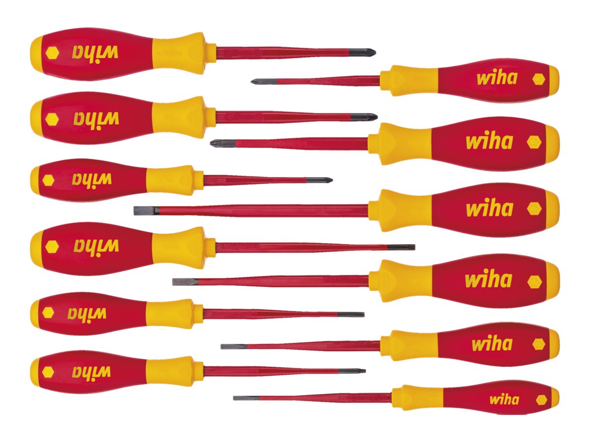 Wiha SoftFinish electric slimFix 3201 Skruetrækkersæt 12 Dele