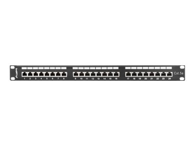 Patchpanel 24-porte 1U - Lanberg PPS5-1024-B, Cat5/Cat5e, rack