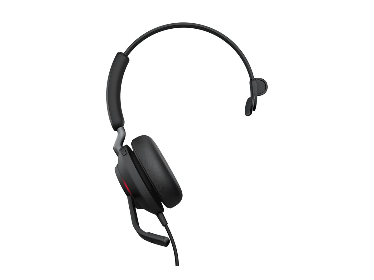 GN Audio monauralt headset med mikrofon, USB-A - Sort