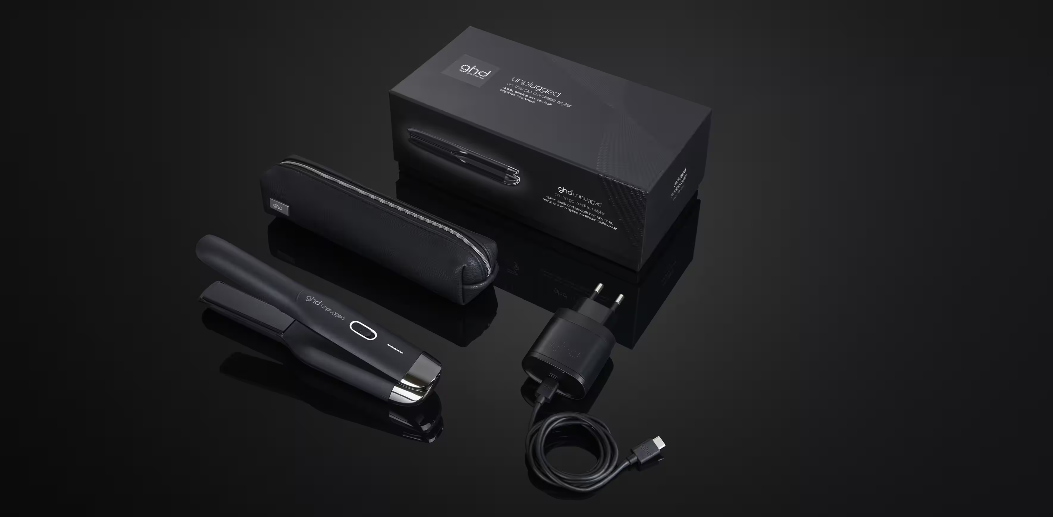 ghd Unplugged Straightener Cordless Styler Matte Black