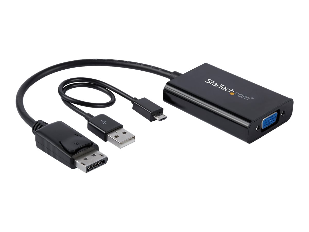 StarTech.com DisplayPort to VGA Adapter Audio – 1920x1200 – DP to VGA Converter for Your VGA Monitor or Display (DP2VGAA) Video transformer billede