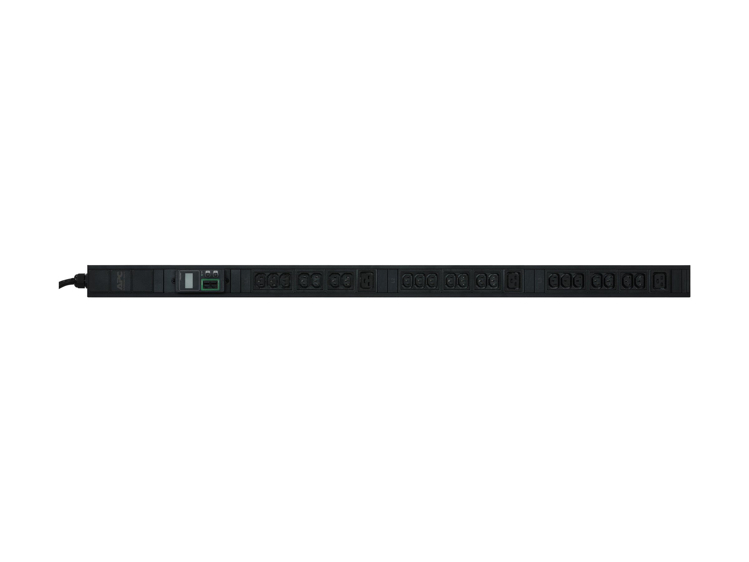 APC Easy Metered Rack PDU EPDU1216M - Strømfordelingsenhed (rackversion) - AC 400 V - 11000 VA - tre faser - Ethernet - input: IEC 60309 3P+N+PE - output-stikforbindelser: 24 (21 x IEC 60320 C13, 3 x IEC 60320 C19) - 0U - 1.98 m ledning - sort - for P/N: SMX1500RM2UCNC, SMX2KR2UX145, SMX3KR2UNCX145, SMX750C, SMX750CNC, SMX750CUS