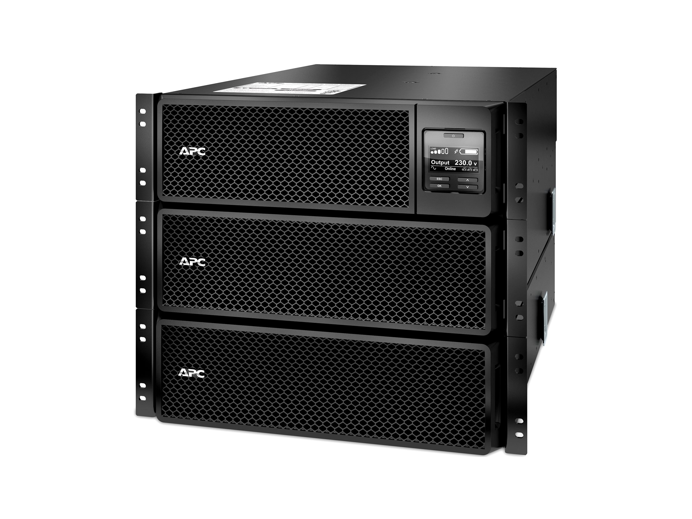 APC Smart-UPS SRT 8000VA RM - UPS (rackversion) - AC 230 V - 8000 Watt - 8000 VA - Ethernet 10/100, USB - output-stikforbindelser: 14 - 6U - sort - for P/N: AR2487G, AR3100W, AR3105SP, AR3105W, AR3155W, AR3305W, AR3355SP, AR3355W, NBWL0356A
