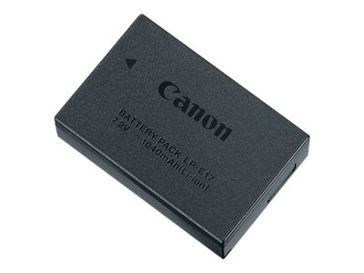 Canon LP-E17 - Batteri - Li-Ion - 1040 mAh - for EOS 200, 250, 850, Kiss X10, Kiss X9i, M6, R50, R8, Rebel SL3, Rebel T8i, RP  PowerShot V1