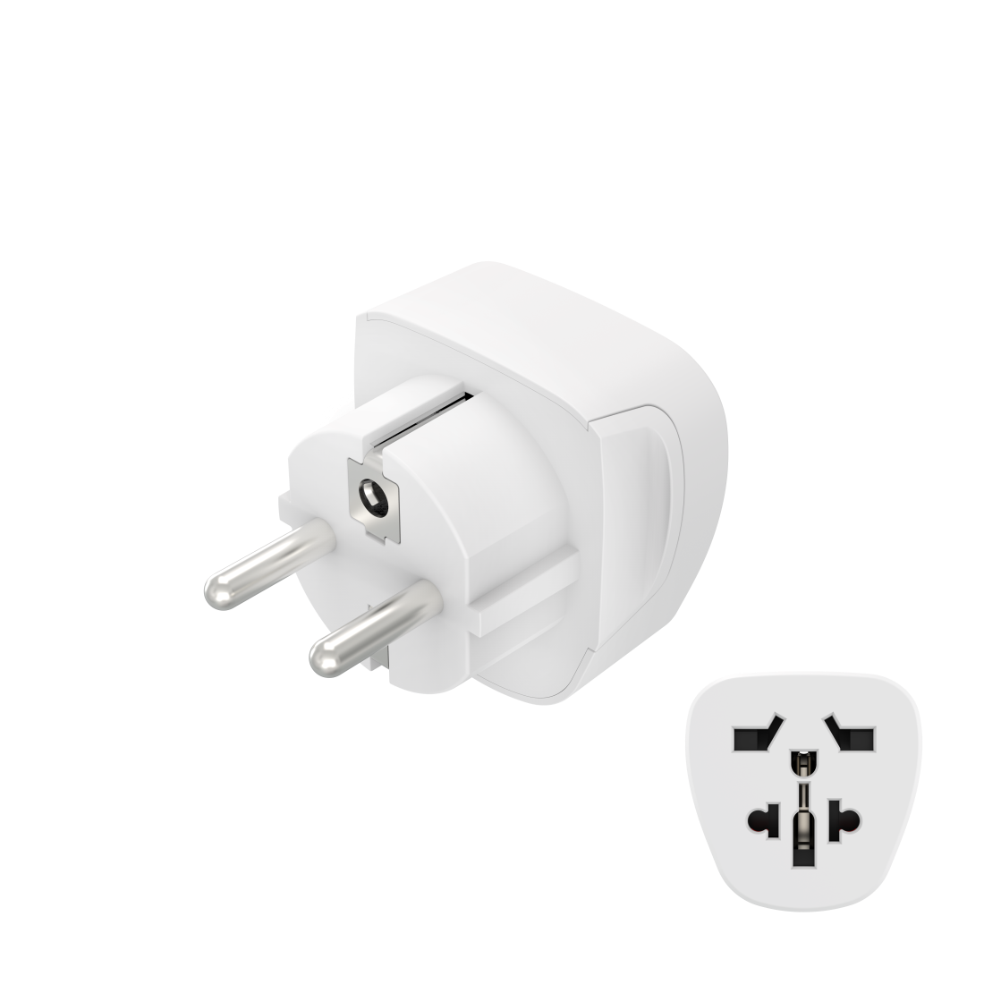 Hama 00223456 strømstik adapter Type E/F hybrid Universel Hvid