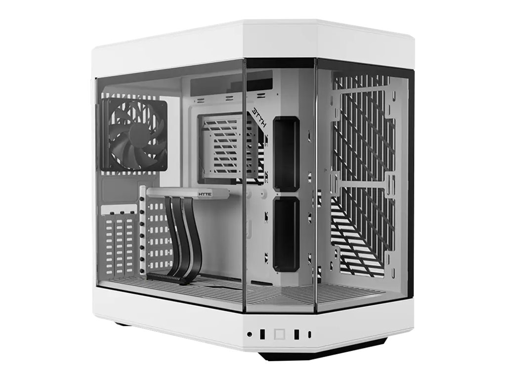 HYTE Y60 Midi Tower - Snow White, PCI-e 4.0, Panoramic Glass View Kabinet - GEEKD.dk