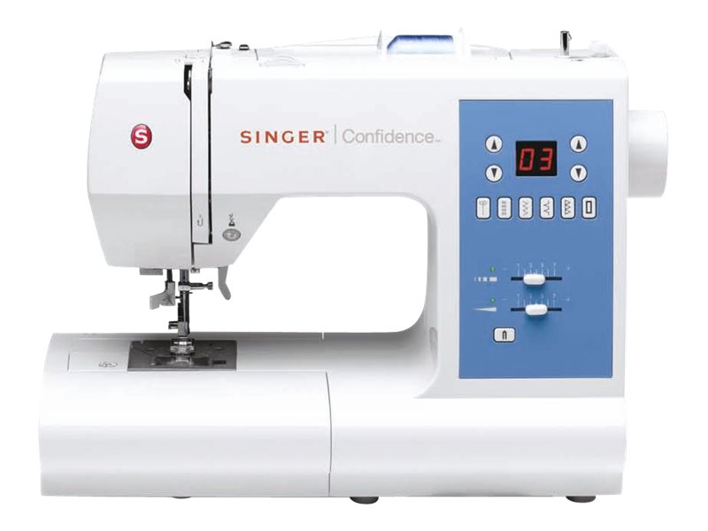 Singer Confidence 7465 - Symaskine - 50 søm - 2 et-trins knaphuller - LED display
