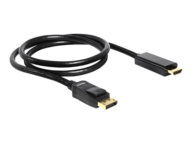 DeLOCK Display Port 1.1 Cable Male to High Speed HDMI-A Male, black