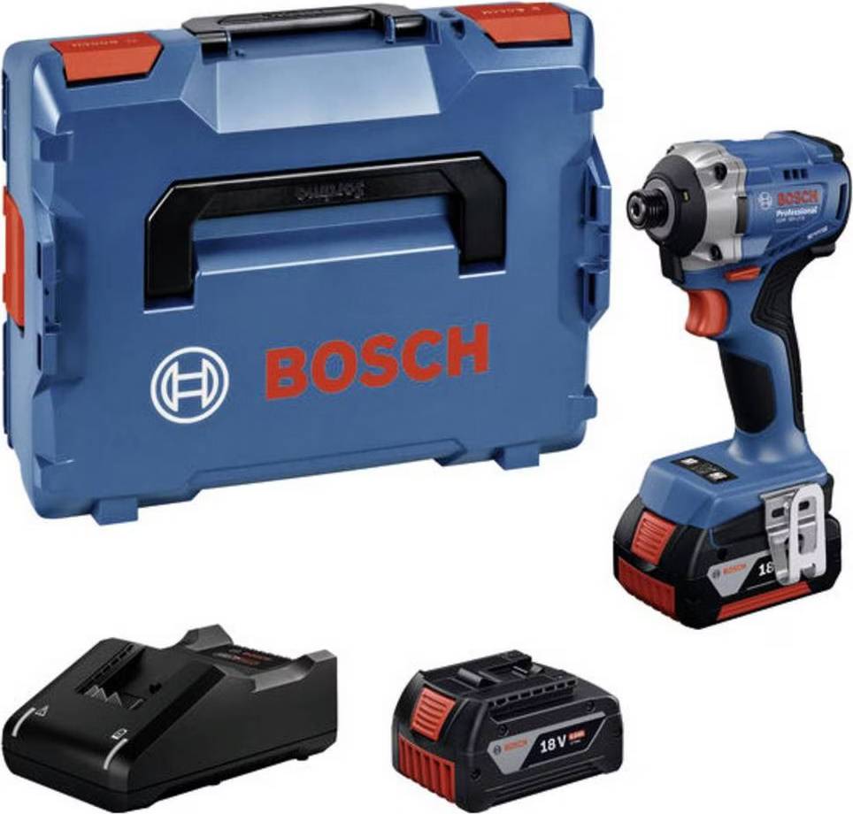 Slagskruemaskine Bosch GDR 18V-215 Professional  18 V  2x4,0 Ah batteri.
