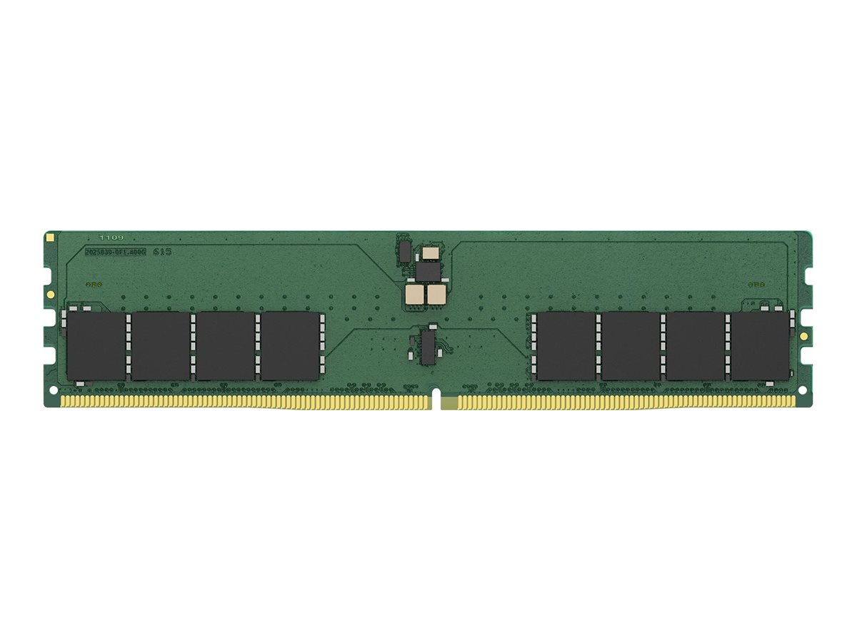 Kingston ValueRAM Clocked (CUDIMM) DDR5-6400 - 32GB - CUDIMM - CL52 - Single Channel (1 pcs) - Grøn
