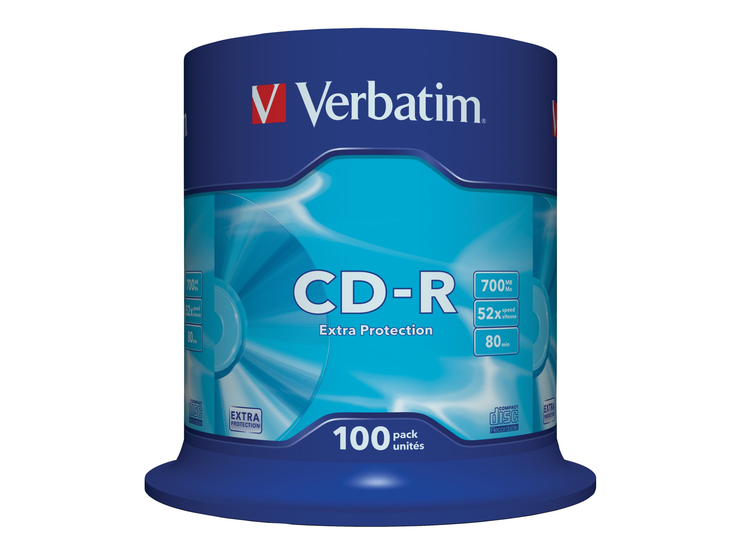 Verbatim - 100 x CD-R - 700 MB (80 min) 52x - spindle
