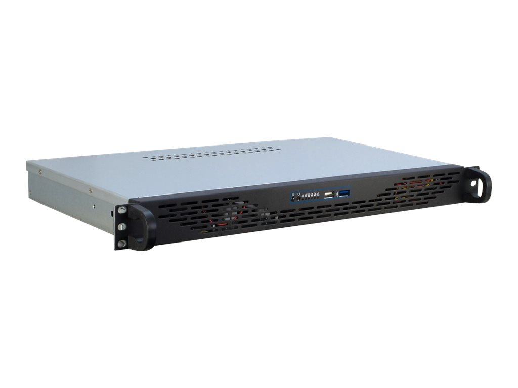 Inter-Tech IPC 1U-K-125L - Kabinet - Server (Rack) - Grå