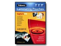 Fellowes Laminating Pouches Capture 125 micron Laminerings poser 64 x 95 mm billede