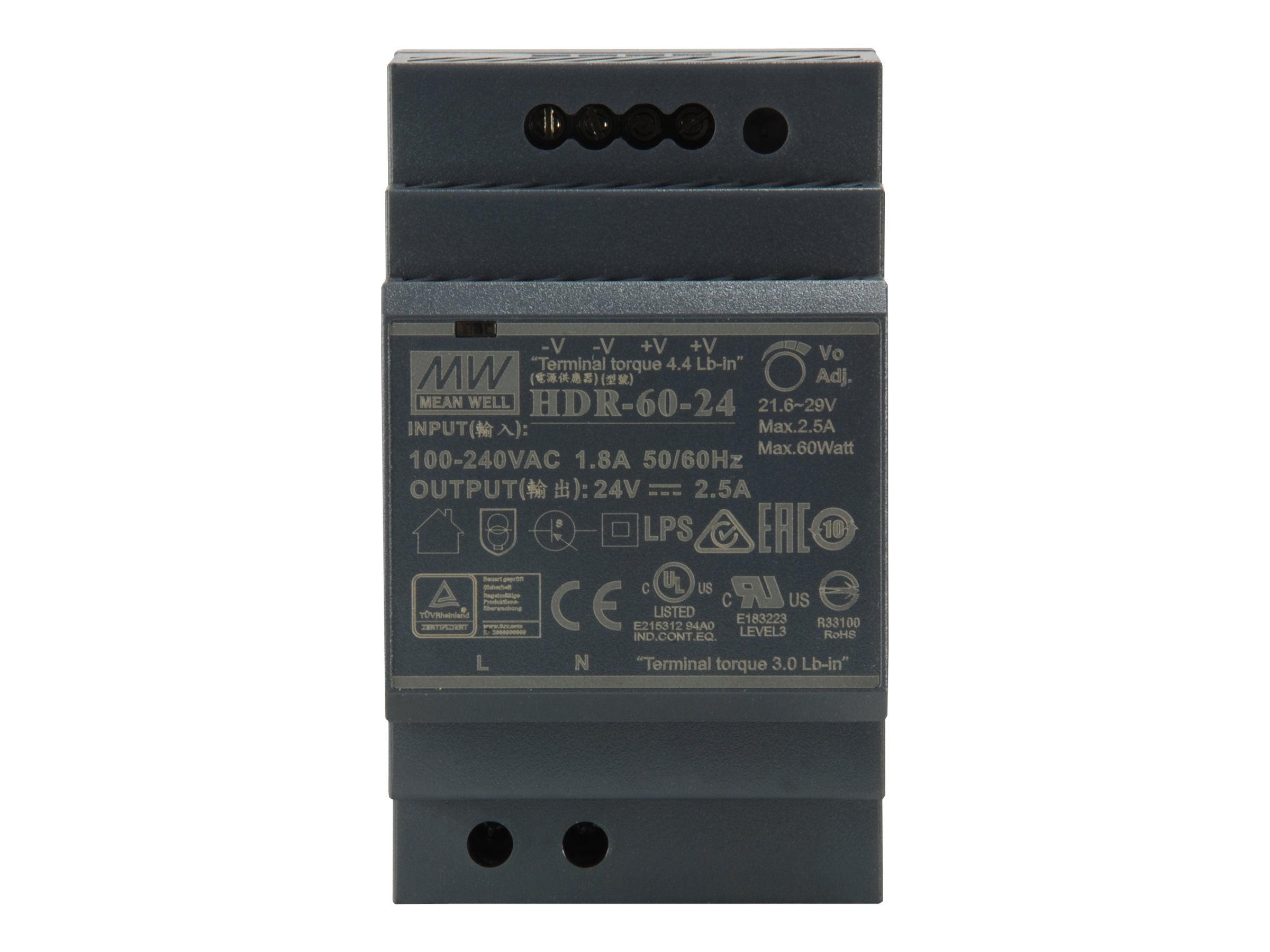 LevelOne POW-2421 - power supply - 60 Watt Strømforsyning - 60 Watt - ATX - 80 Plus