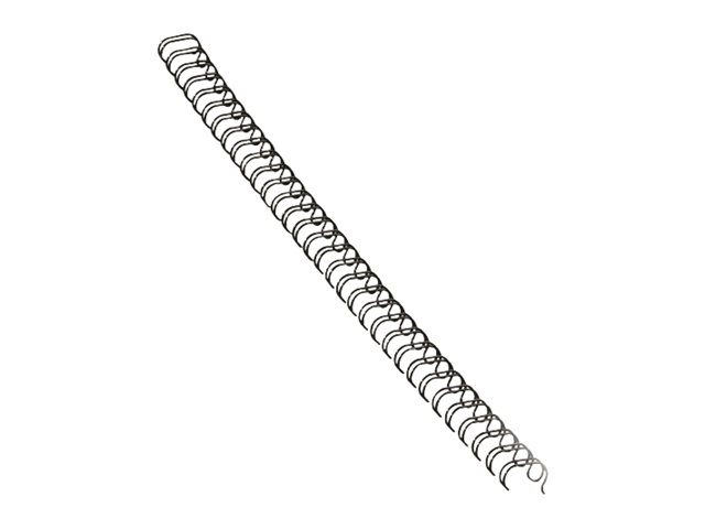 Fellowes spiralrygge 10 mm, 51-80 ark - 3:1 metal, Sort, 100 stk./pak