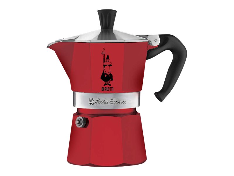 Bialetti Moka Express - Filtreringsenhed - passionsrød