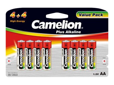 Camelion Plus Alkaline AA type Standardbatterier 2700mAh 8