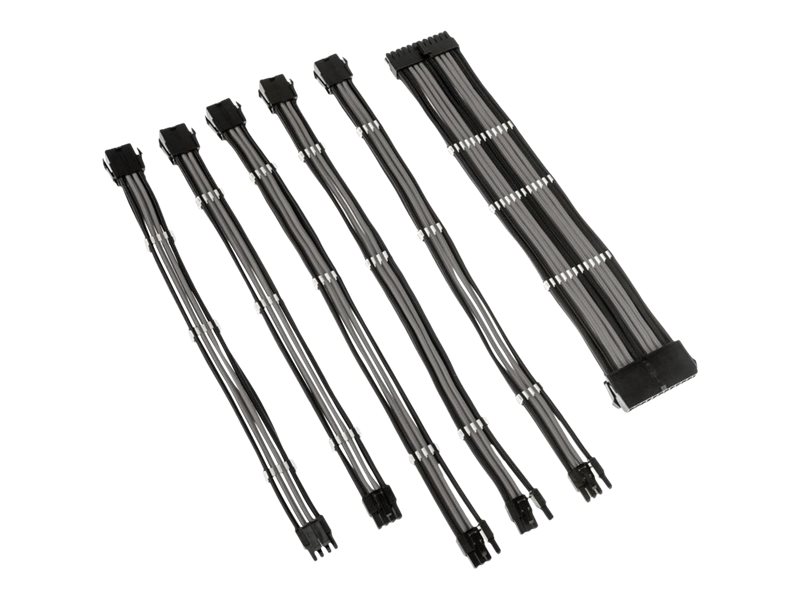 Kolink Core Adept Strømforlængerkabelsæt Sort Grå