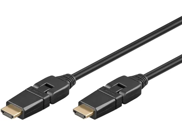 High Speed HDMI™ 360° Cable with Ethernet, 5 m - HDMI connector male (type A) > HDMI connector male (type A)
