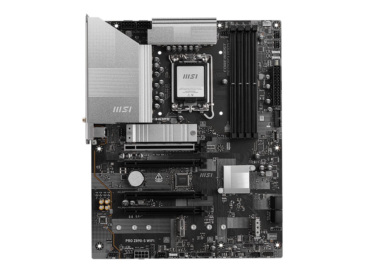 MSI PRO Z890-S WIFI Bundkort - Intel Z890 - Intel LGA1851 socket - DDR5 RAM - ATX