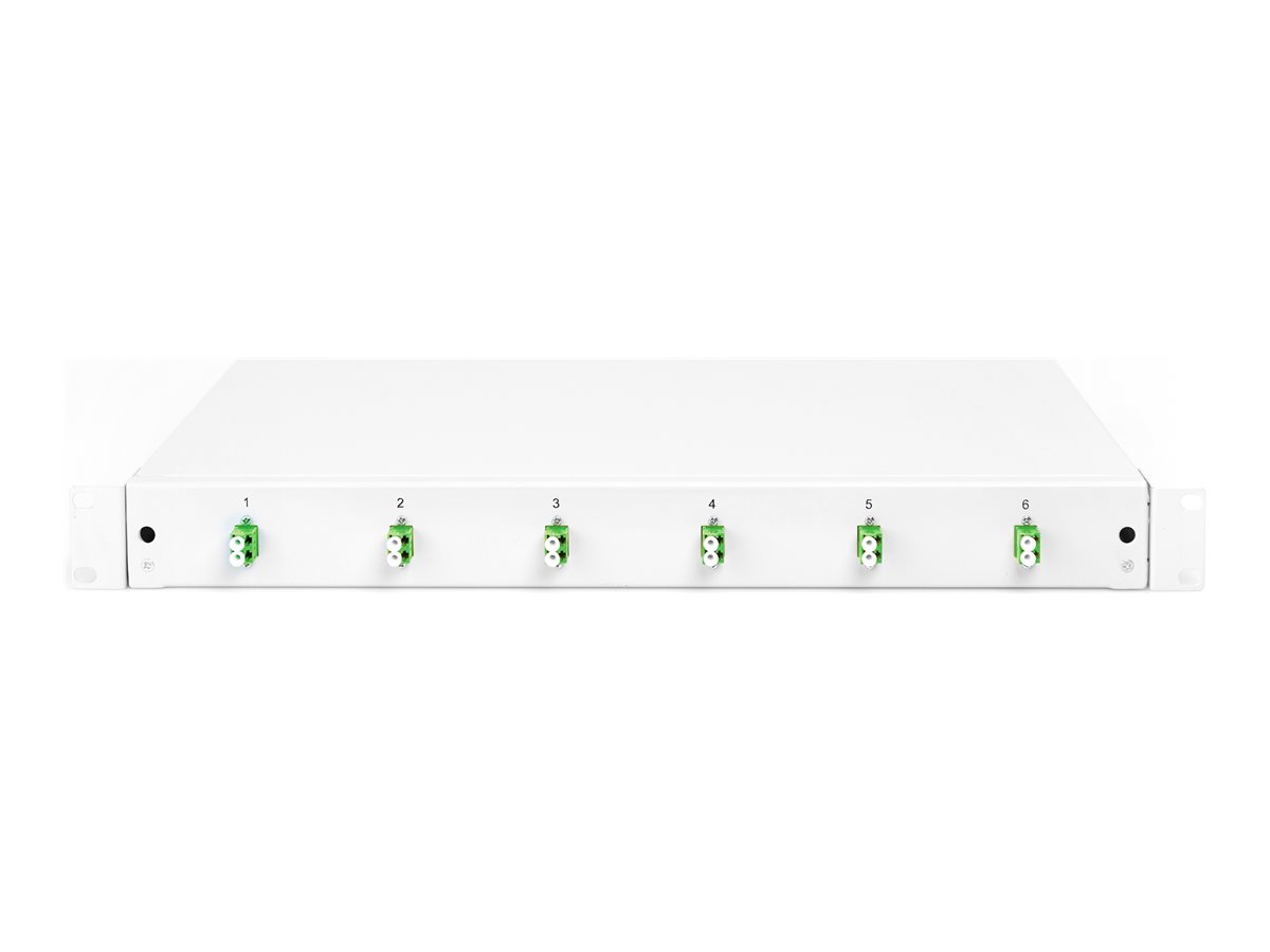 DIGITUS fibre-optic splice box - 1U - 19" - equipped OS2
