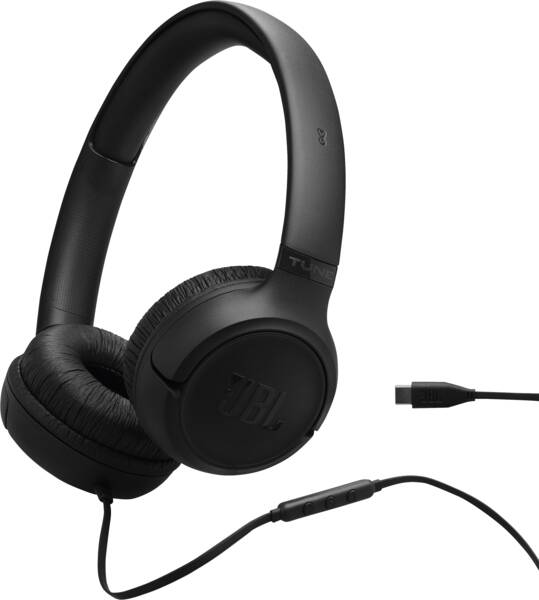JBL Tune 530C USB C Kablet Kablet Høretelefoner Høretelefoner Sort Sort
