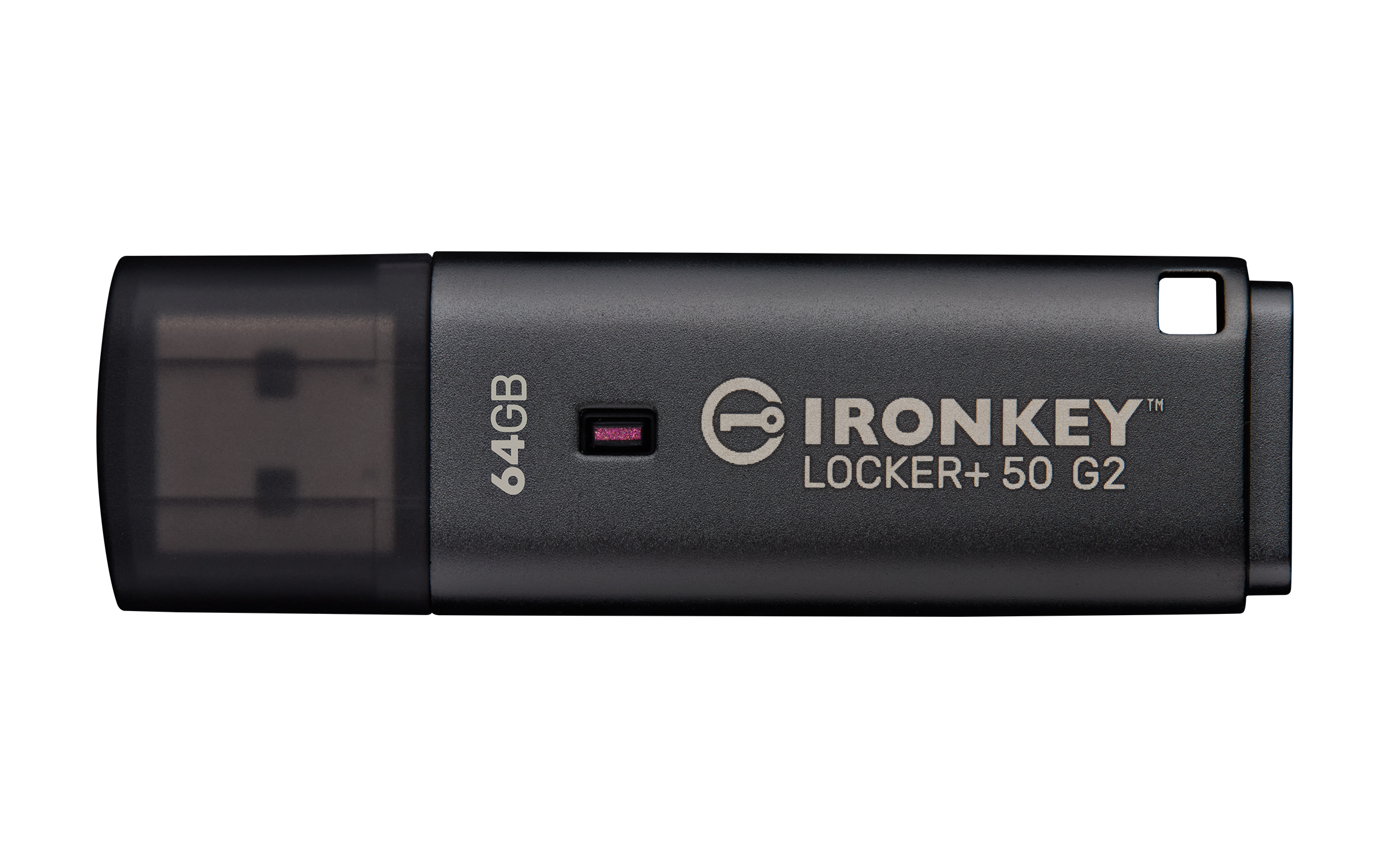 Kingston Technology IronKey Locker+ 50 G2 64GB 3.2 Gen 1 USB stick Sort billede