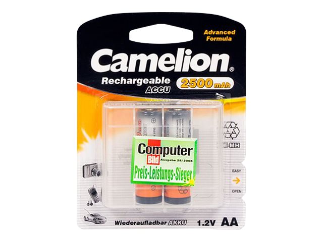 Camelion AA type Batterier til generelt brug (genopladelige) 2500mAh