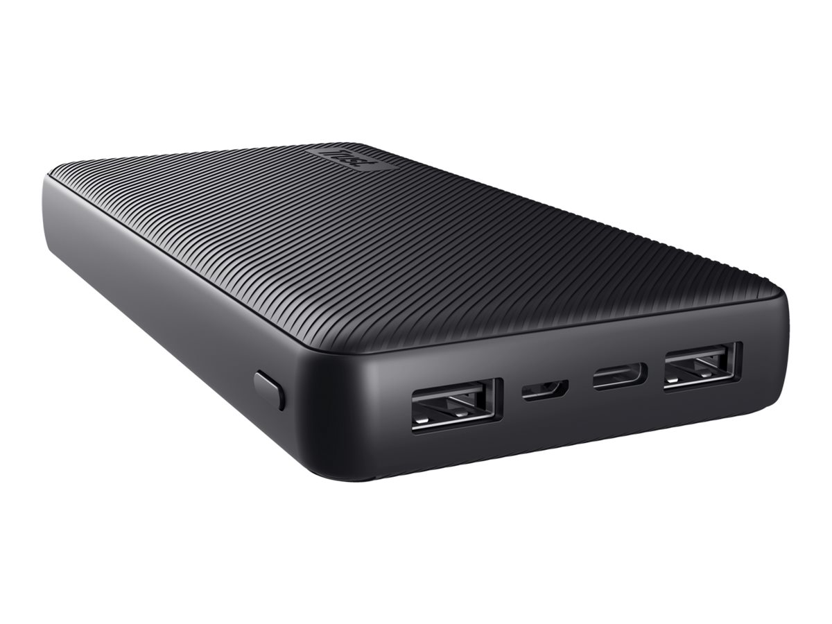 Trust Primo power bank - Li-pol - 2 x USB USB-C - 15 Watt Powerbank - Sort - 20000 mAh