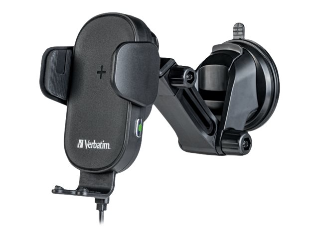 Verbatim FWC-01 - Trådløs opladerholder til bil - Qi - 15 Watt - 3 A