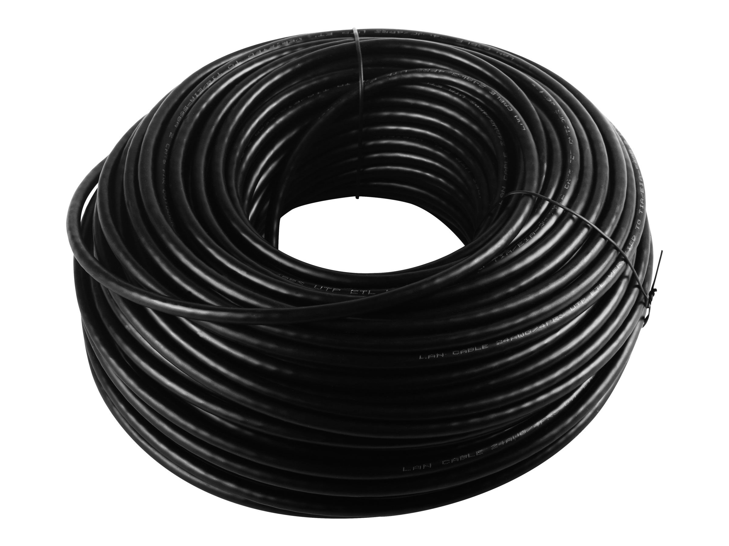 goobay - Massekabel - 305 m - UTP - CAT 6 - rund, solid - sort