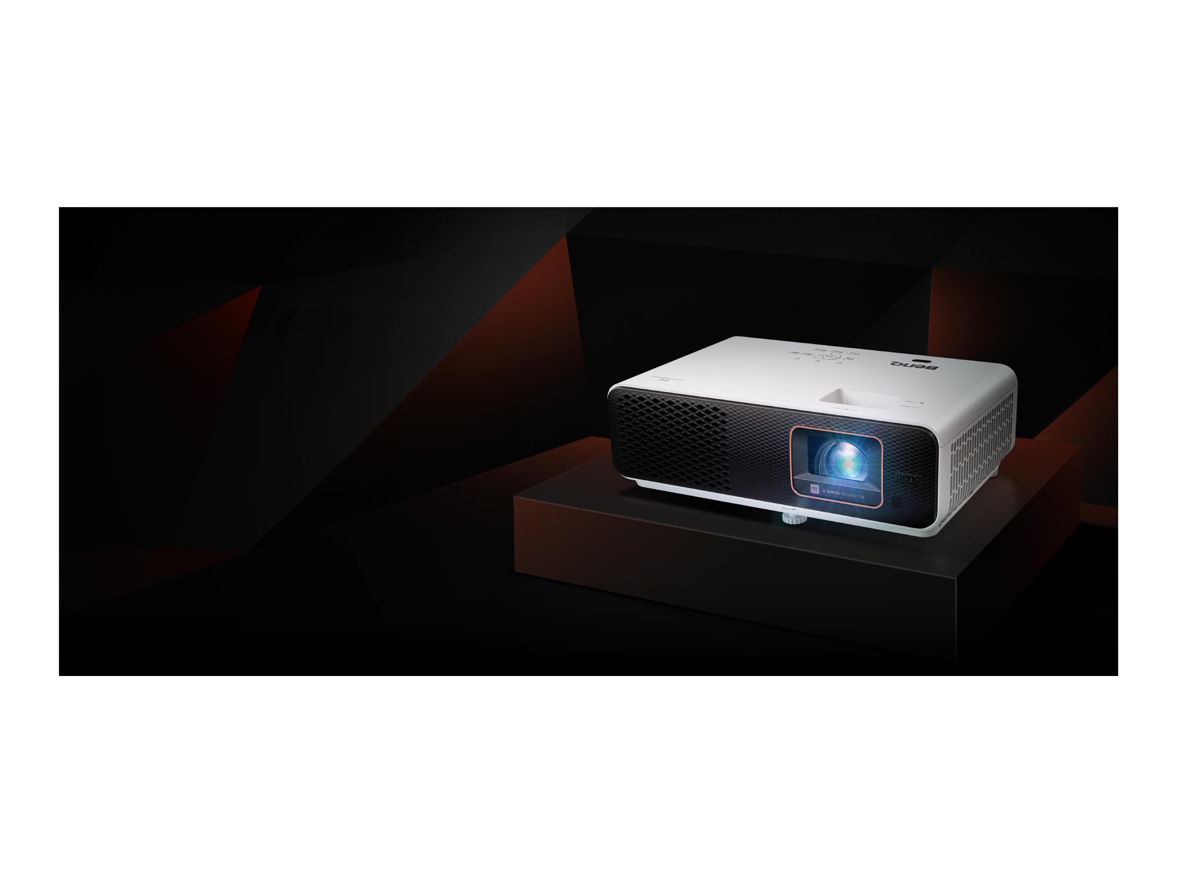 BenQ X500i - DLP-projektor - 4-farve RGB LED - 3D - 2200 ANSI lumens - 3840 x 2160 - 16:9 - 4K - 802.11ac trådløs/Bluetooth 5.0/AirPlay