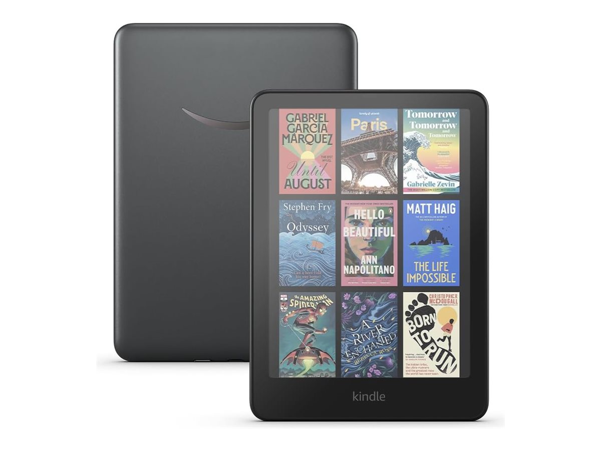 Amazon Kindle Colorsoft Signature Edition - 1. generation - eBook læser - 32 GB - 7 farve/monokrom (dobbeltlag) E Ink - touch screen - Bluetooth, Wi-Fi - metallisk sort