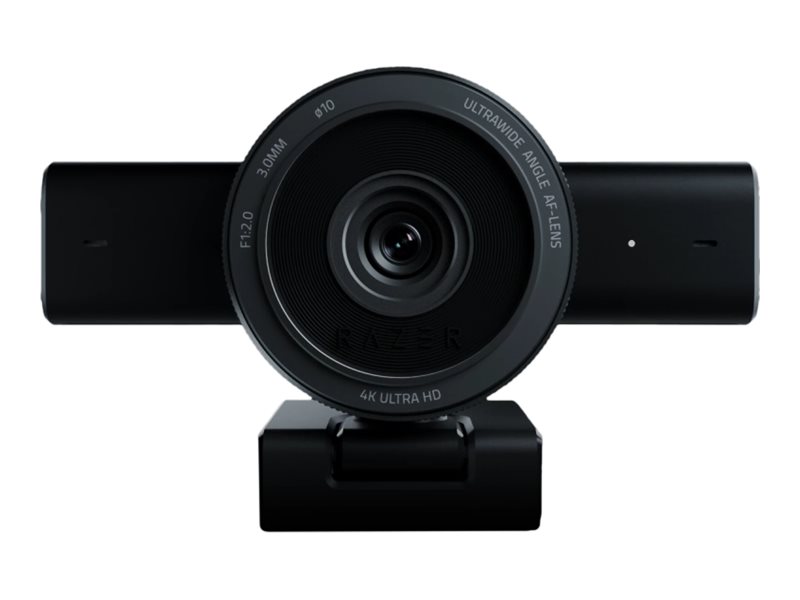 Razer Kiyo V2 - Webcam - farve - 8,3 MP - 3840 x 2160 - audio - USB-C 3.2 Gen1 - MJPEG, YUY2, NV12