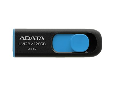 ADATA DashDrive UV128 128GB USB 3.0 USB stick Sort Blå