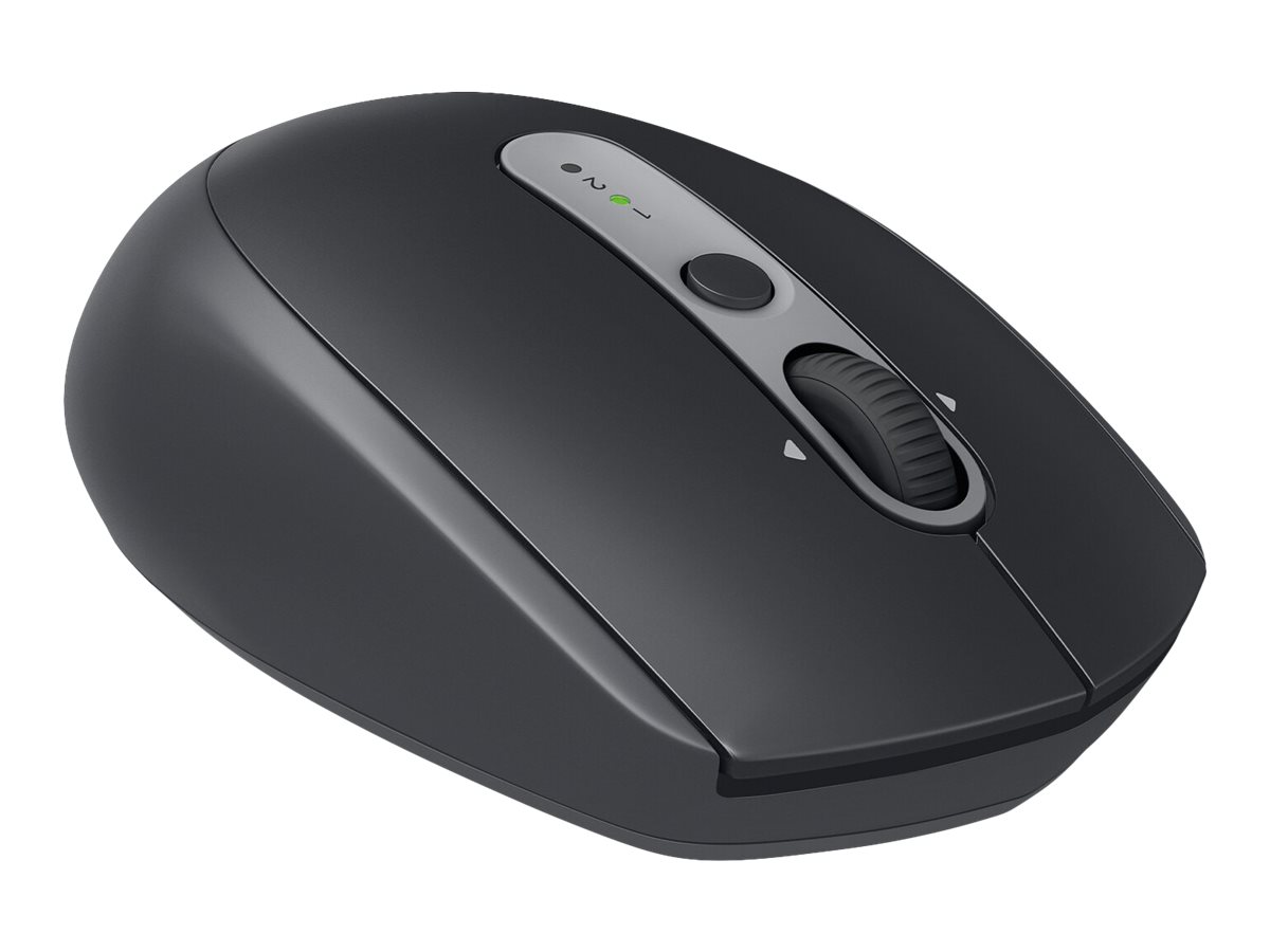 Logitech M590 Silent - Mus - højrehåndet - optisk - 7 knapper - trådløs - Bluetooth, 2.4 GHz - trådløs modtager (USB) - grafit tonal