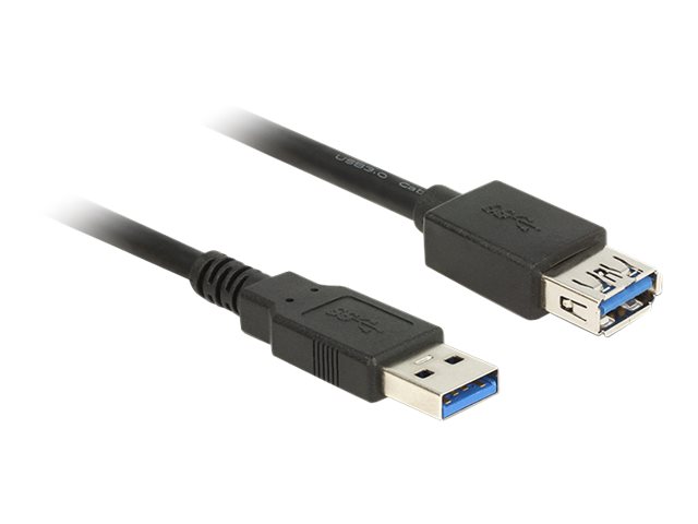 Delock 85053 Usb-kabel 0,5 M Usb 3.2 Gen 1 (3.1 Gen 1) Usb A Sort 0.5m. Usb-a Usb-a Sort