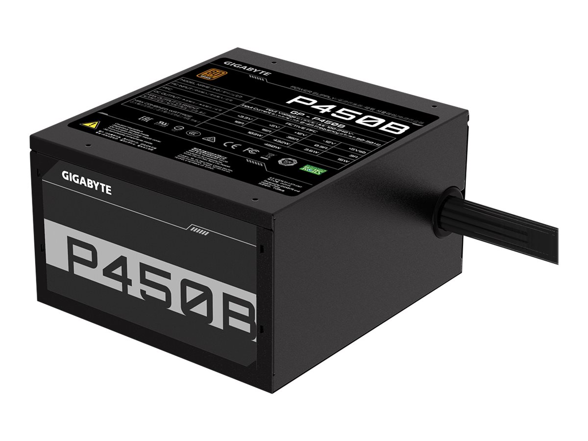 Gigabyte P450B - Strømforsyning (intern) - ATX12V 2.31 - 80 PLUS Bronze - AC 100-240 V - 450 Watt - aktiv PFC