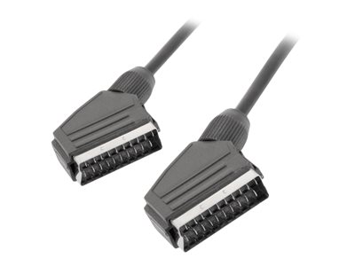 Lanberg - Video/audiokabel - SCART han til SCART han - 1.8 m - sort