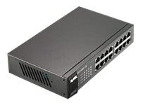 Zyxel GS-1100-16 V3 - Switch - 16 x 10/100/1000 - desktop, monterbar på stativ