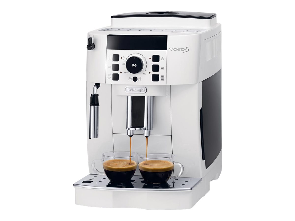 De'Longhi Magnifica S ECAM 21.117.W - Automatisk kaffemaskine med mælkeskummer - 15 bar - 14 kopper - hvid