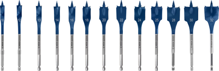 Bosch Expert SelfCut Speed - Fræsningsskærerbit - for blødtræ, hardwood - spadebit - flad - 13 stykker - sekskantet